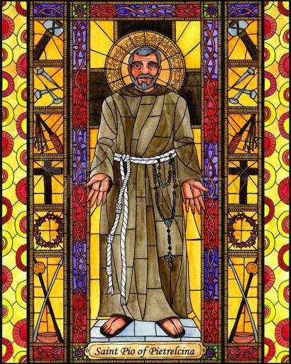 Acrylic Print - St. Padre Pio of Pietrelcina by Brenda Nippert - Trinity Stores