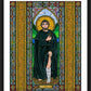 Wall Frame Black, Matted - St. Peregrine by Brenda Nippert - Trinity Stores