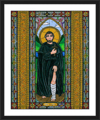 Wall Frame Black - St. Peregrine by B. Nippert