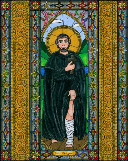 Metal Print - St. Peregrine by Brenda Nippert - Trinity Stores