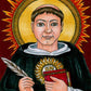 Wall Frame Black, Matted - St. Thomas Aquinas by B. Nippert