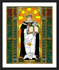 Wall Frame Black - St. Thomas Aquinas by B. Nippert