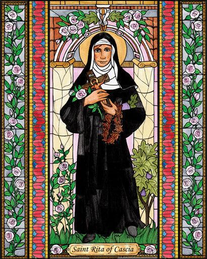 Metal Print - St. Rita of Cascia by Brenda Nippert - Trinity Stores