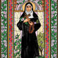 Wall Frame Black, Matted - St. Rita of Cascia by Brenda Nippert - Trinity Stores