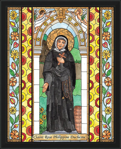 Wall Frame Black - St. Rose Duchesne by Brenda Nippert - Trinity Stores