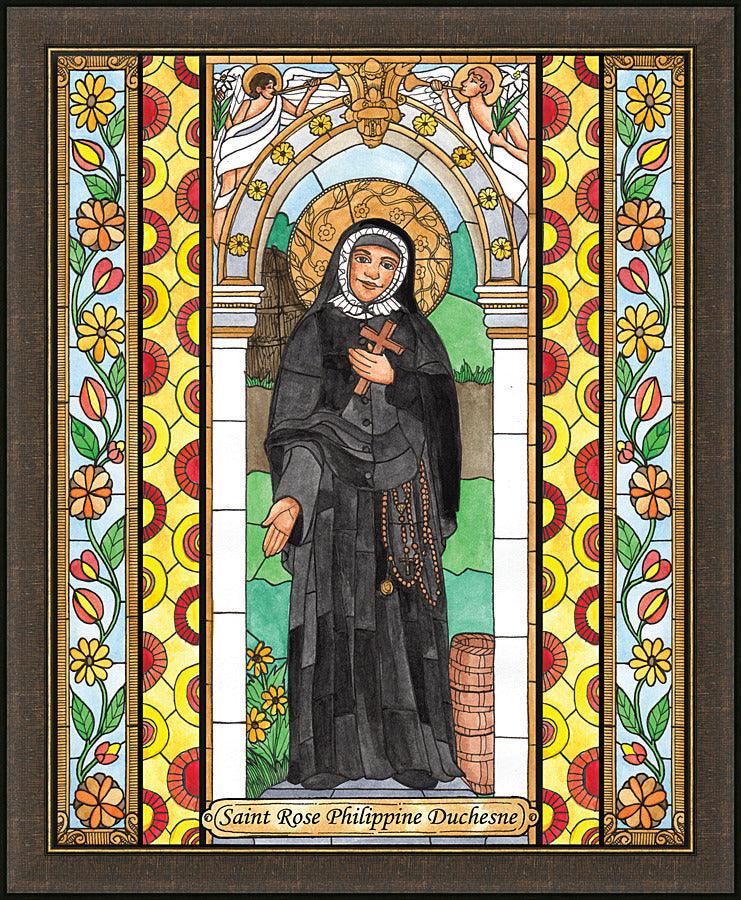 Wall Frame Espresso - St. Rose Philippine Duchesne by Brenda Nippert - Trinity Stores