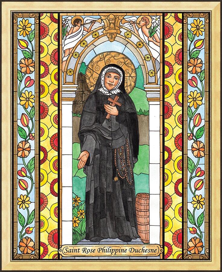 Saint Scholastica Wood Panel Print