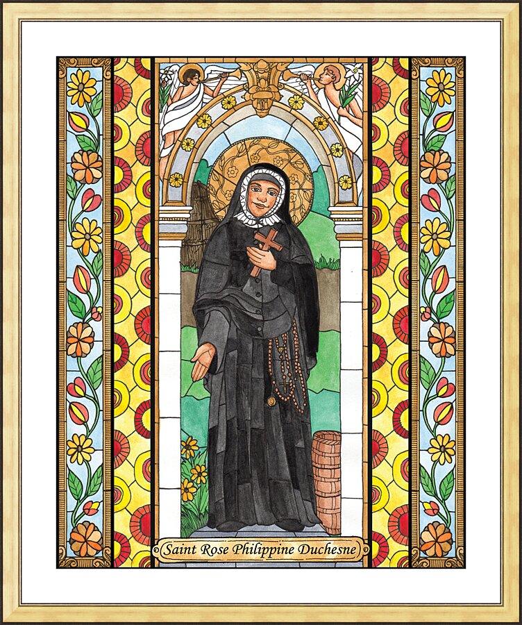 Wall Frame Gold, Matted - St. Rose Duchesne by B. Nippert