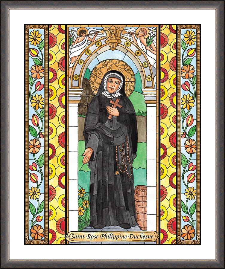 Wall Frame Espresso, Matted - St. Rose Duchesne by Brenda Nippert - Trinity Stores