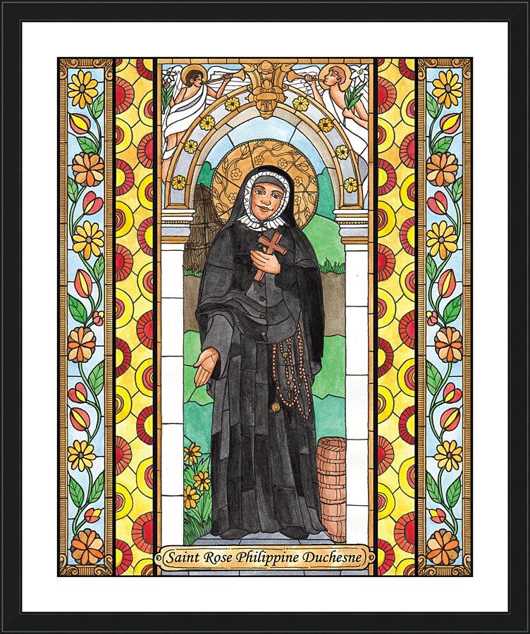 Wall Frame Black, Matted - St. Rose Duchesne by Brenda Nippert - Trinity Stores