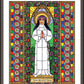 Wall Frame Espresso, Matted - St. Rose of Lima by Brenda Nippert - Trinity Stores