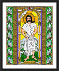 Wall Frame Black - Resurrection of Jesus by B. Nippert