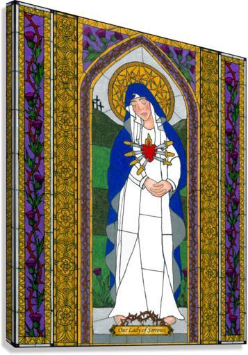 Canvas Print - Our Lady of Sorrows by B. Nippert