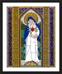 Wall Frame Black - Our Lady of Sorrows by B. Nippert
