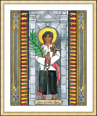 Wall Frame Gold - St. Lorenzo Ruiz by B. Nippert