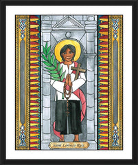 Wall Frame Black - St. Lorenzo Ruiz by B. Nippert
