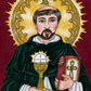 Wall Frame Black, Matted - St. Dominic by Brenda Nippert - Trinity Stores
