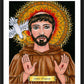 Wall Frame Black, Matted - St. Francis of Assisi by Brenda Nippert - Trinity Stores