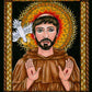 Wall Frame Espresso, Matted - St. Francis of Assisi by Brenda Nippert - Trinity Stores