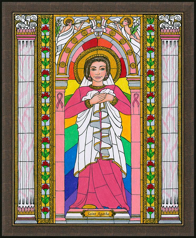 Wall Frame Espresso - St. Agatha by Brenda Nippert - Trinity Stores