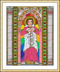 Wall Frame Gold - St. Agatha by B. Nippert