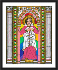 Wall Frame Black - St. Agatha by B. Nippert