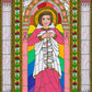 Wall Frame Espresso, Matted - St. Agatha by Brenda Nippert - Trinity Stores