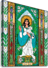 Canvas Print - St. Agnes by B. Nippert