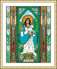 Wall Frame Gold - St. Agnes by B. Nippert