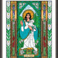 Wall Frame Espresso, Matted - St. Agnes by Brenda Nippert - Trinity Stores