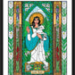 Wall Frame Black, Matted - St. Agnes by B. Nippert