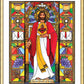 Wall Frame Gold, Matted - Sacred Heart of Jesus by B. Nippert
