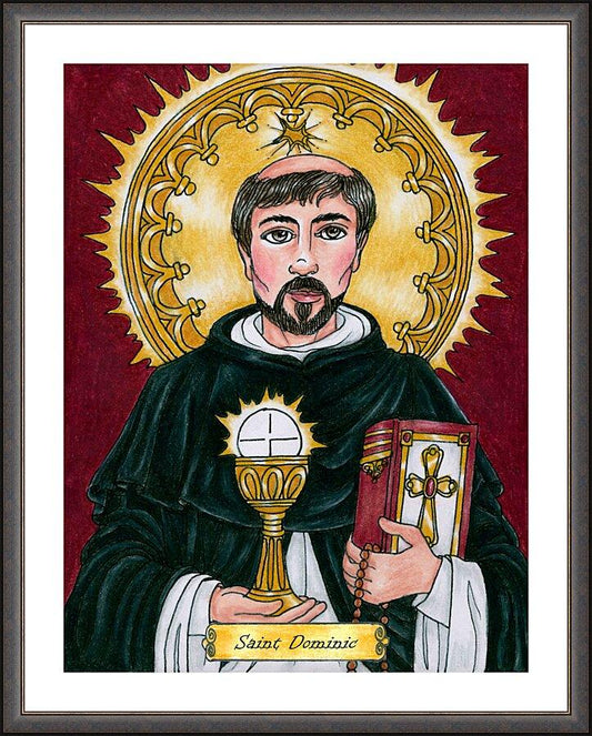 Wall Frame Espresso, Matted - St. Dominic by B. Nippert