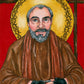 Wall Frame Espresso, Matted - St. Pio of Pietrelcina  by Brenda Nippert - Trinity Stores