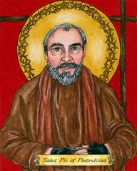 Acrylic Print - St. Pio of Pietrelcina  by B. Nippert