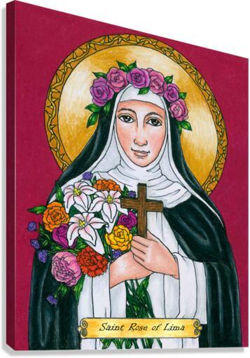 Canvas Print - St. Rose of Lima by Brenda Nippert - Trinity Stores