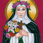 Wall Frame Espresso, Matted - St. Rose of Lima by Brenda Nippert - Trinity Stores
