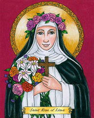 Metal Print - St. Rose of Lima by B. Nippert