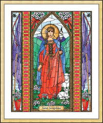 Wall Frame Gold - St. Seraphina by B. Nippert