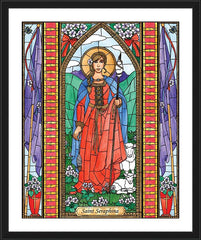Wall Frame Black - St. Seraphina by B. Nippert