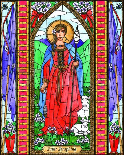 Metal Print - St. Seraphina by Brenda Nippert - Trinity Stores