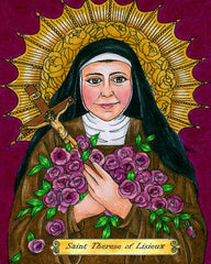 Acrylic Print - St. Thérèse  of Lisieux by B. Nippert