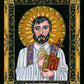 Wall Frame Black, Matted - St. Francis Xavier by Brenda Nippert - Trinity Stores