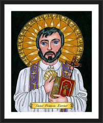 Wall Frame Black - St. Francis Xavier by B. Nippert