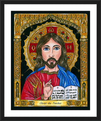 Wall Frame Black - Christ the Teacher by B. Nippert