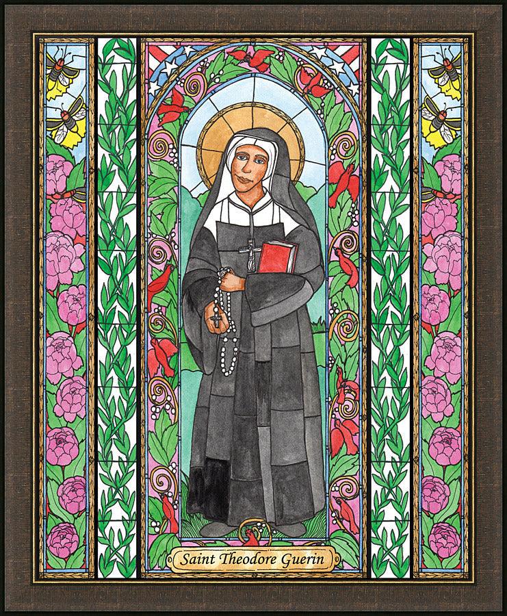 Wall Frame Espresso - St. Mother Théodore Guérin by B. Nippert