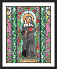 Wall Frame Black - St. Mother Théodore Guérin by B. Nippert