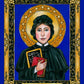 Wall Frame Black, Matted - St. Elizabeth Ann Seton by Brenda Nippert - Trinity Stores