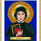 Wall Frame Gold, Matted - St. Elizabeth Ann Seton by Brenda Nippert - Trinity Stores