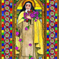 Wall Frame Espresso, Matted - St. Thérèse of Lisieux by B. Nippert